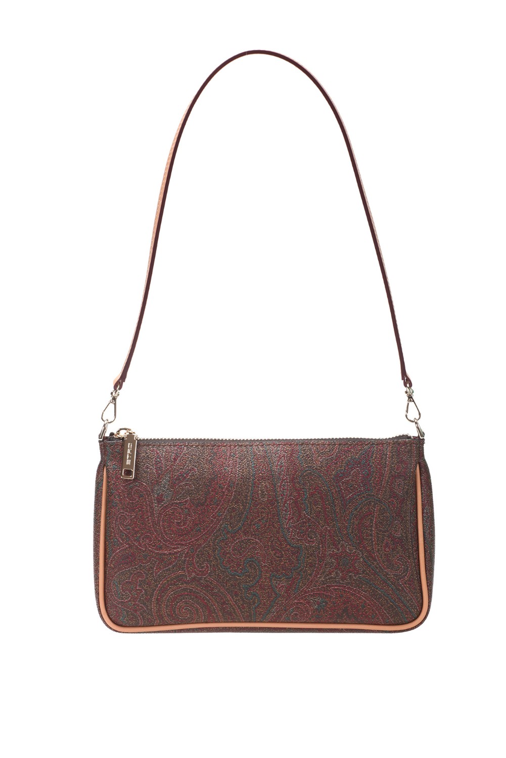 shop ETRO  Borsina: Etro borsa a spalla in tessuto paisley.
Chiusura con cerniera.
Composizione esterno: tessuto di cotone Paisley jacquard spalmato con grana opaca e doppiato in tela.
Finiture: 100% pelle di vitello.
Dimensioni: 22 x 13 x 4 cm.
Made in Italy.. 01427 8010-0600 number 7234601